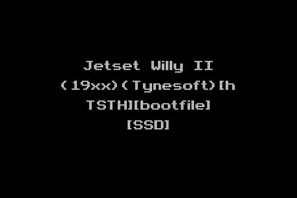 Jetset Willy II (19xx)(Tynesoft)[h TSTH][bootfile] [SSD]