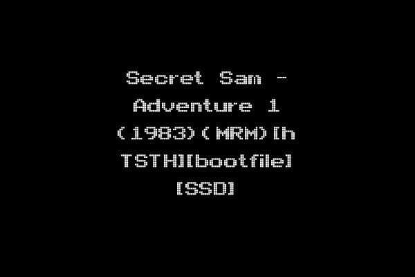 Secret Sam - Adventure 1 (1983)(MRM)[h TSTH][bootfile] [SSD]