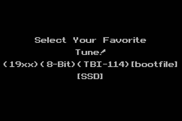Select Your Favorite Tune! (19xx)(8-Bit)(TBI-114)[bootfile] [SSD]