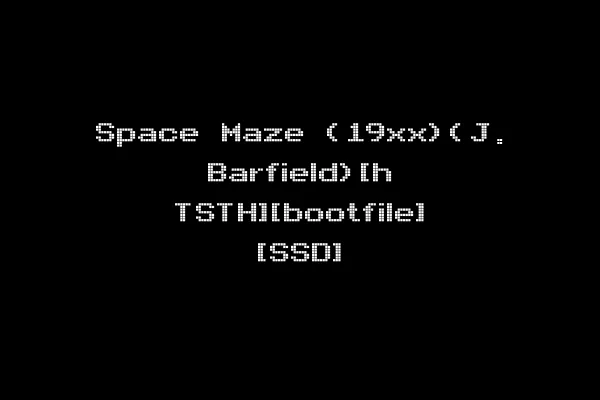 Space Maze (19xx)(J. Barfield)[h TSTH][bootfile] [SSD]