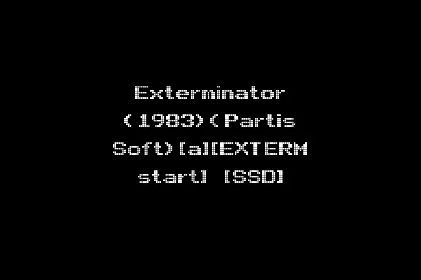 Exterminator (1983)(Partis Soft)[a][EXTERM start] [SSD]