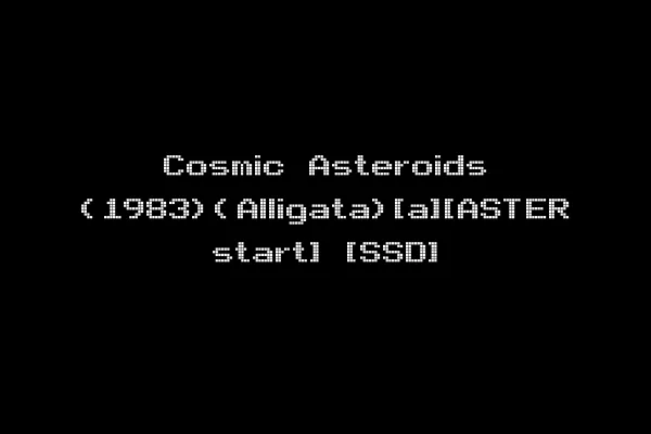 Cosmic Asteroids (1983)(Alligata)[a][ASTER start] [SSD]