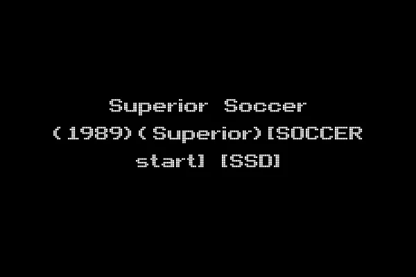Superior Soccer (1989)(Superior)[SOCCER start] [SSD]