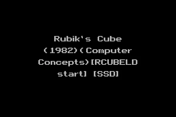 Rubik's Cube (1982)(Computer Concepts)[RCUBELD start] [SSD]