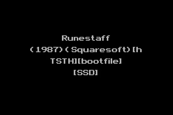 Runestaff (1987)(Squaresoft)[h TSTH][bootfile] [SSD]