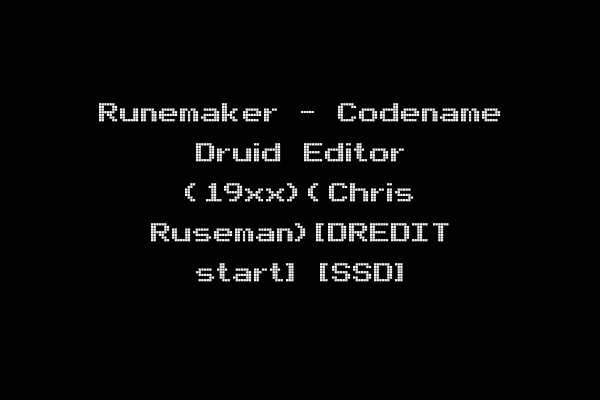 Runemaker - Codename Druid Editor (19xx)(Chris Ruseman)[DREDIT start] [SSD]