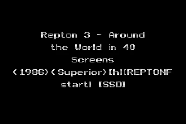 Repton 3 - Around the World in 40 Screens (1986)(Superior)[h][REPTONF start] [SSD]