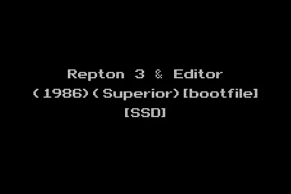 Repton 3 & Editor (1986)(Superior)[bootfile] [SSD]