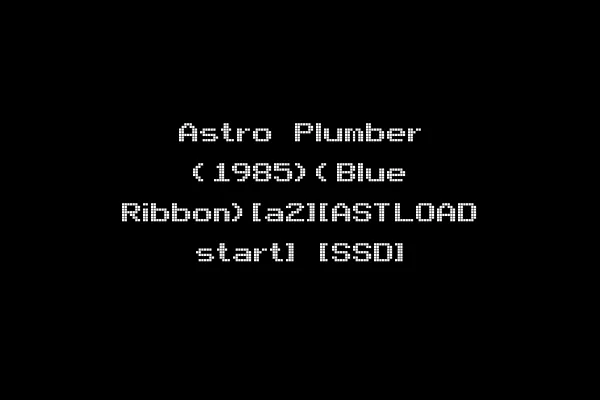 Astro Plumber (1985)(Blue Ribbon)[a2][ASTLOAD start] [SSD]