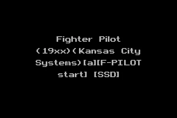 Fighter Pilot (19xx)(Kansas City Systems)[a][F-PILOT start] [SSD]
