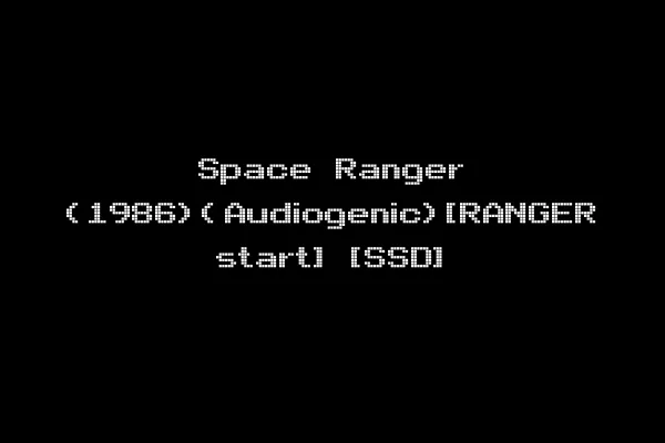 Space Ranger (1986)(Audiogenic)[RANGER start] [SSD]