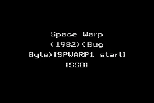 Space Warp (1982)(Bug Byte)[SPWARP1 start] [SSD]