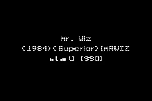 Mr. Wiz (1984)(Superior)[MRWIZ start] [SSD]