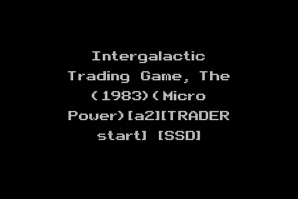 Intergalactic Trading Game, The (1983)(Micro Power)[a2][TRADER start] [SSD]