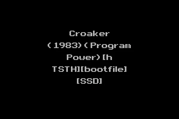 Croaker (1983)(Program Power)[h TSTH][bootfile] [SSD]