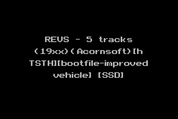 REVS - 5 tracks (19xx)(Acornsoft)[h TSTH][bootfile-improved vehicle] [SSD]