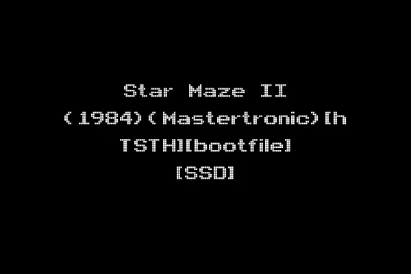 Star Maze II (1984)(Mastertronic)[h TSTH][bootfile] [SSD]