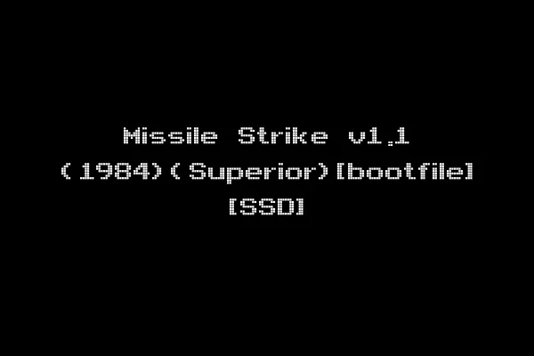 Missile Strike v1.1 (1984)(Superior)[bootfile] [SSD]