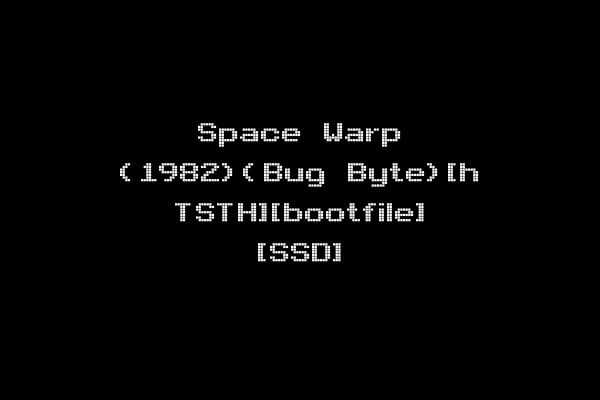 Space Warp (1982)(Bug Byte)[h TSTH][bootfile] [SSD]
