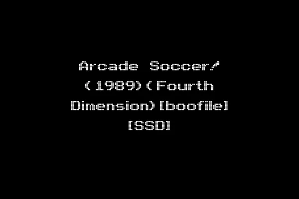 Arcade Soccer! (1989)(Fourth Dimension)[boofile] [SSD]