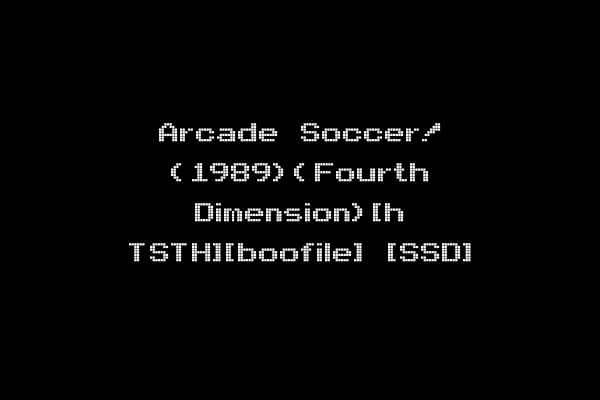 Arcade Soccer! (1989)(Fourth Dimension)[h TSTH][boofile] [SSD]