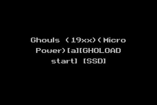 Ghouls (19xx)(Micro Power)[a][GHOLOAD start] [SSD]
