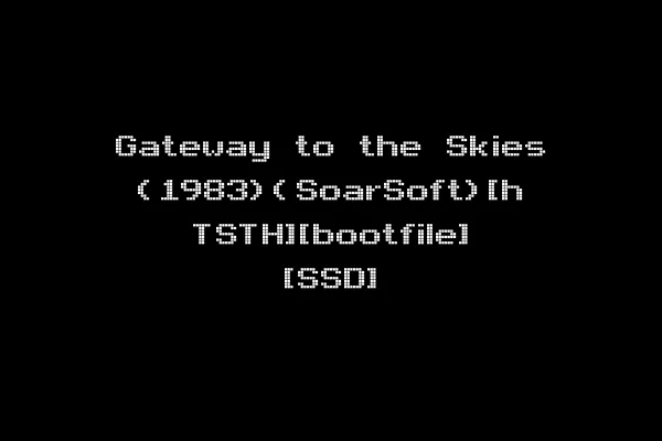 Gateway to the Skies (1983)(SoarSoft)[h TSTH][bootfile] [SSD]