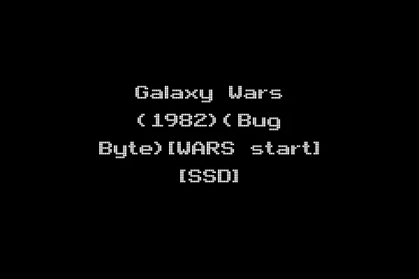 Galaxy Wars (1982)(Bug Byte)[WARS start] [SSD]