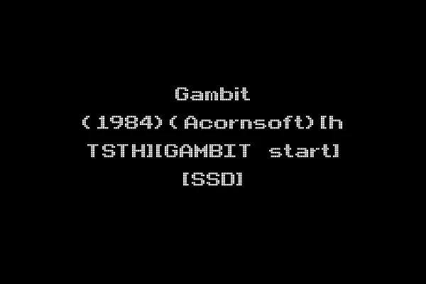 Gambit (1984)(Acornsoft)[h TSTH][GAMBIT start] [SSD]