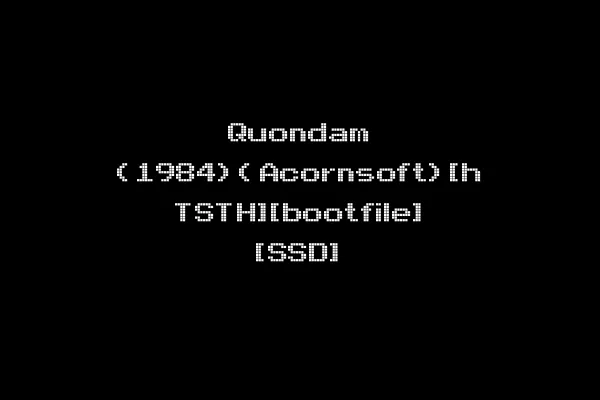 Quondam (1984)(Acornsoft)[h TSTH][bootfile] [SSD]