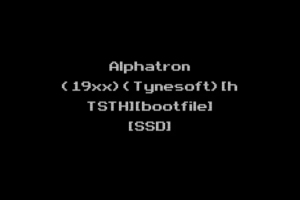 Alphatron (19xx)(Tynesoft)[h TSTH][bootfile] [SSD]