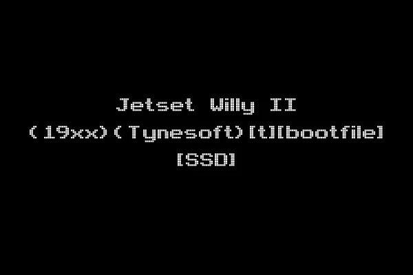 Jetset Willy II (19xx)(Tynesoft)[t][bootfile] [SSD]