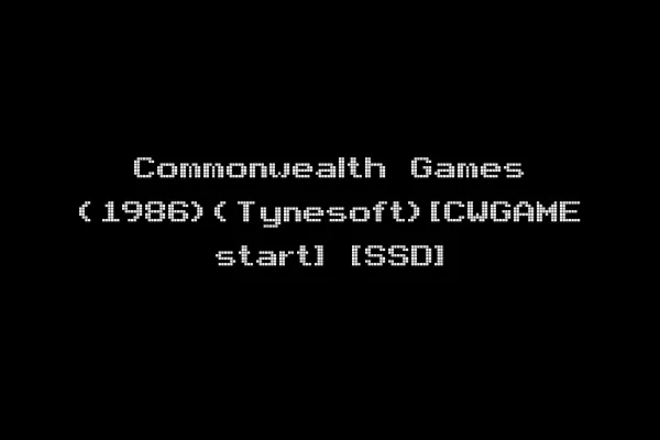 Commonwealth Games (1986)(Tynesoft)[CWGAME start] [SSD]