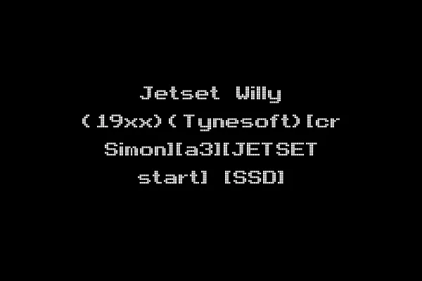 Jetset Willy (19xx)(Tynesoft)[cr Simon][a3][JETSET start] [SSD]