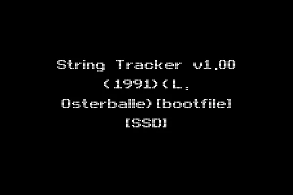 String Tracker v1.00 (1991)(L. Osterballe)[bootfile] [SSD]