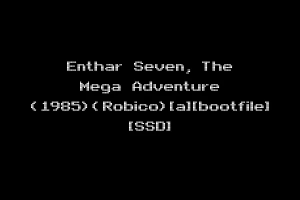 Enthar Seven, The Mega Adventure (1985)(Robico)[a][bootfile] [SSD]