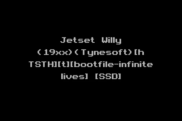 Jetset Willy (19xx)(Tynesoft)[h TSTH][t][bootfile-infinite lives] [SSD]