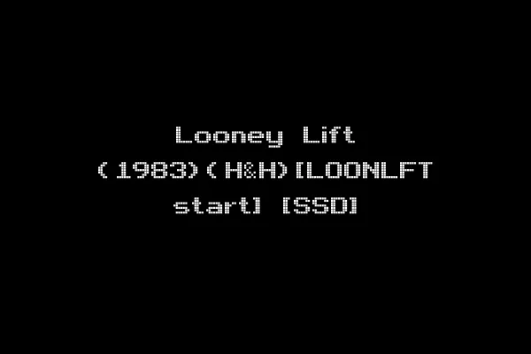 Looney Lift (1983)(H&H)[LOONLFT start] [SSD]