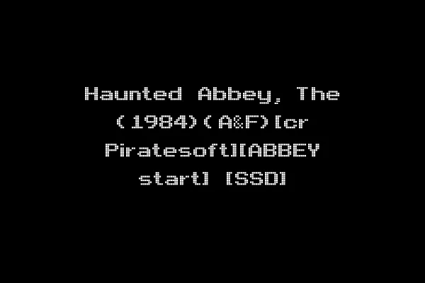 Haunted Abbey, The (1984)(A&F)[cr Piratesoft][ABBEY start] [SSD]