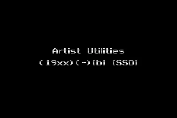 Artist Utilities (19xx)(-)[b] [SSD]