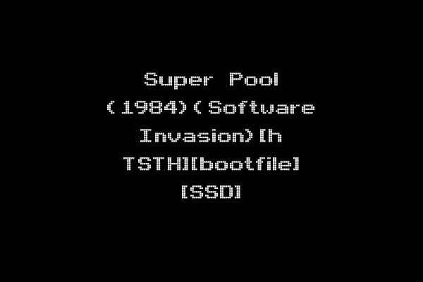 Super Pool (1984)(Software Invasion)[h TSTH][bootfile] [SSD]