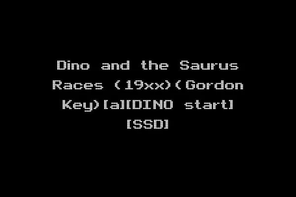 Dino and the Saurus Races (19xx)(Gordon Key)[a][DINO start] [SSD]