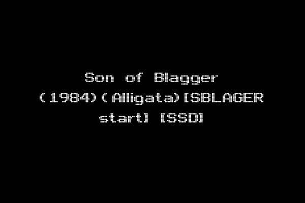 Son of Blagger (1984)(Alligata)[SBLAGER start] [SSD]