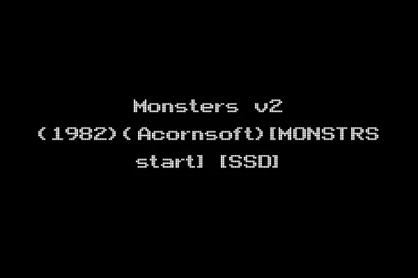 Monsters v2 (1982)(Acornsoft)[MONSTRS start] [SSD]
