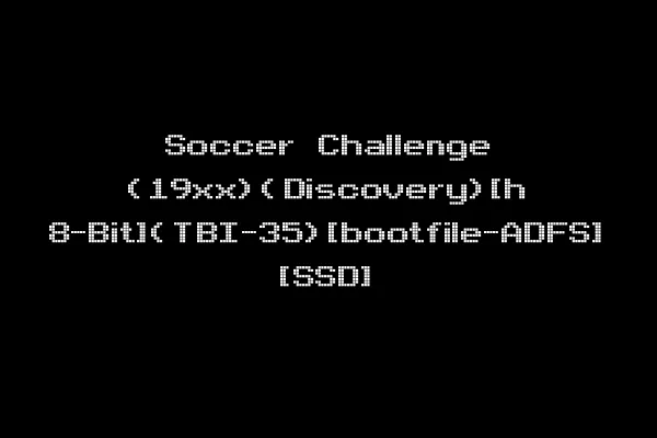 Soccer Challenge (19xx)(Discovery)[h 8-Bit](TBI-35)[bootfile-ADFS] [SSD]