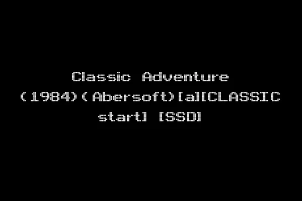 Classic Adventure (1984)(Abersoft)[a][CLASSIC start] [SSD]