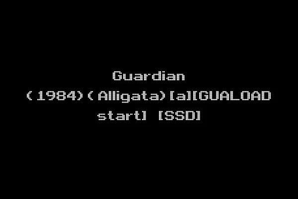 Guardian (1984)(Alligata)[a][GUALOAD start] [SSD]