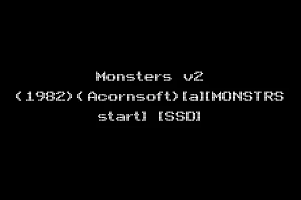Monsters v2 (1982)(Acornsoft)[a][MONSTRS start] [SSD]