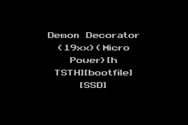 Demon Decorator (19xx)(Micro Power)[h TSTH][bootfile] [SSD]