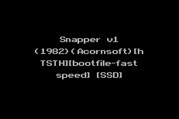 Snapper v1 (1982)(Acornsoft)[h TSTH][bootfile-fast speed] [SSD]